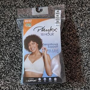 Playtex 18 Hour® Sensational Support Wireless Full Coverage Bra NWT 48C